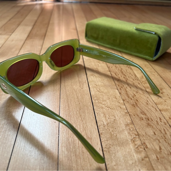 Crap Eyewear Green Sunglasses - The Supa Phreek in Kiwi Bio / Amber Color - Picture 3 of 7